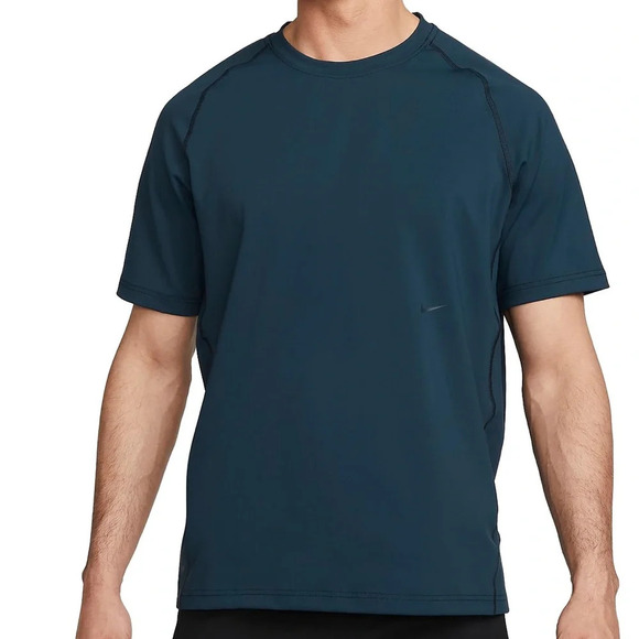 NWT Nike Men's size Large Tall Advantage Axis Navy Short Sleeve Training Top - Picture 1 of 12